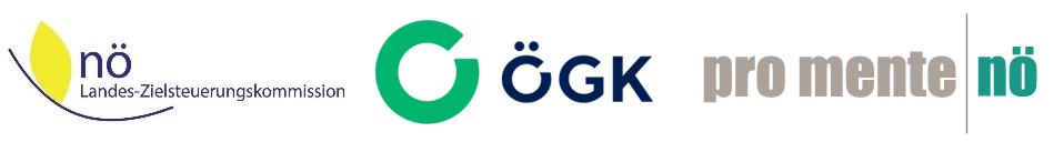 Logoleiste NÖ Landes-Zielsteierungskomission, OEGK, pro mente NOE